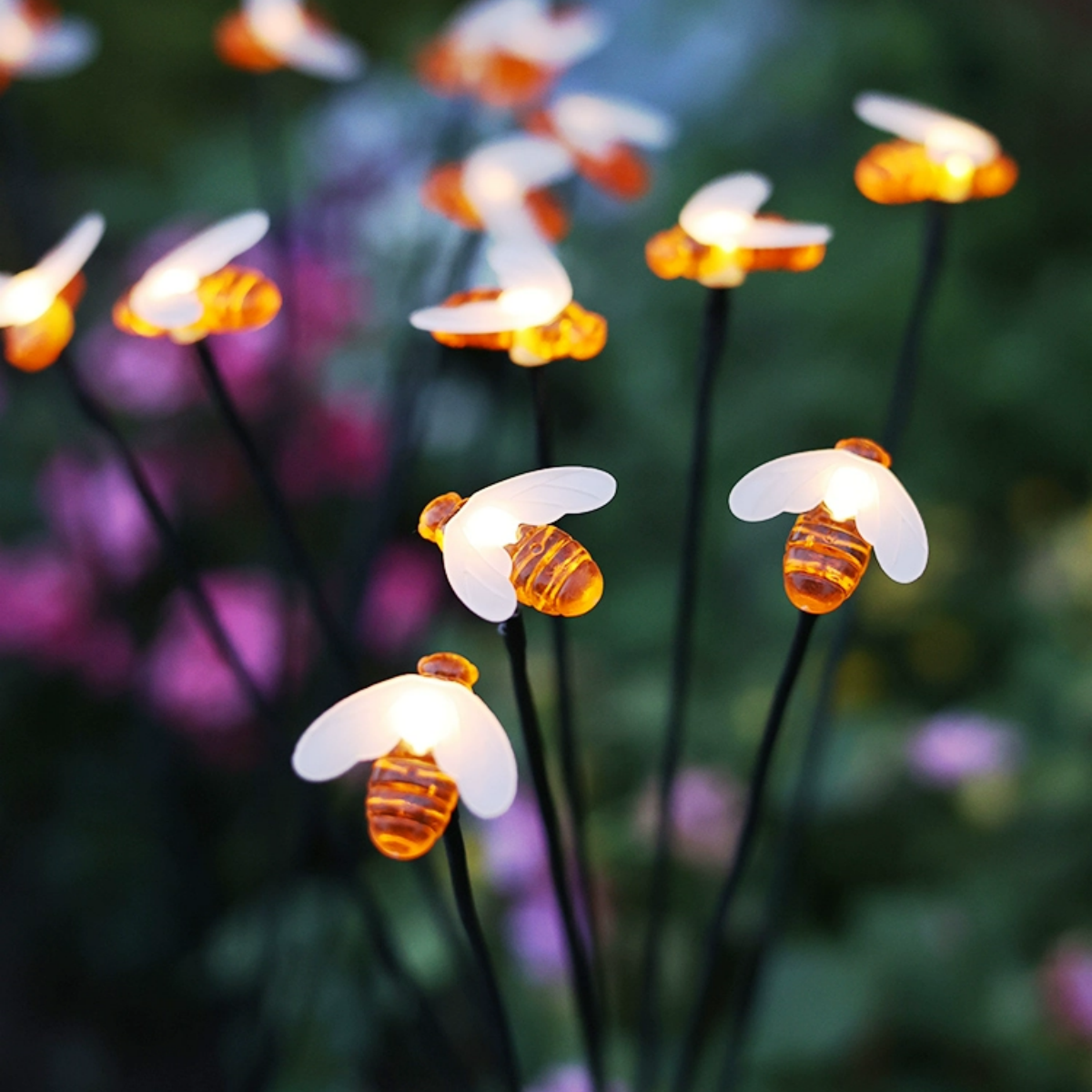 #S9 Solar Garden Bee Lights 6 Bees 2 Pack