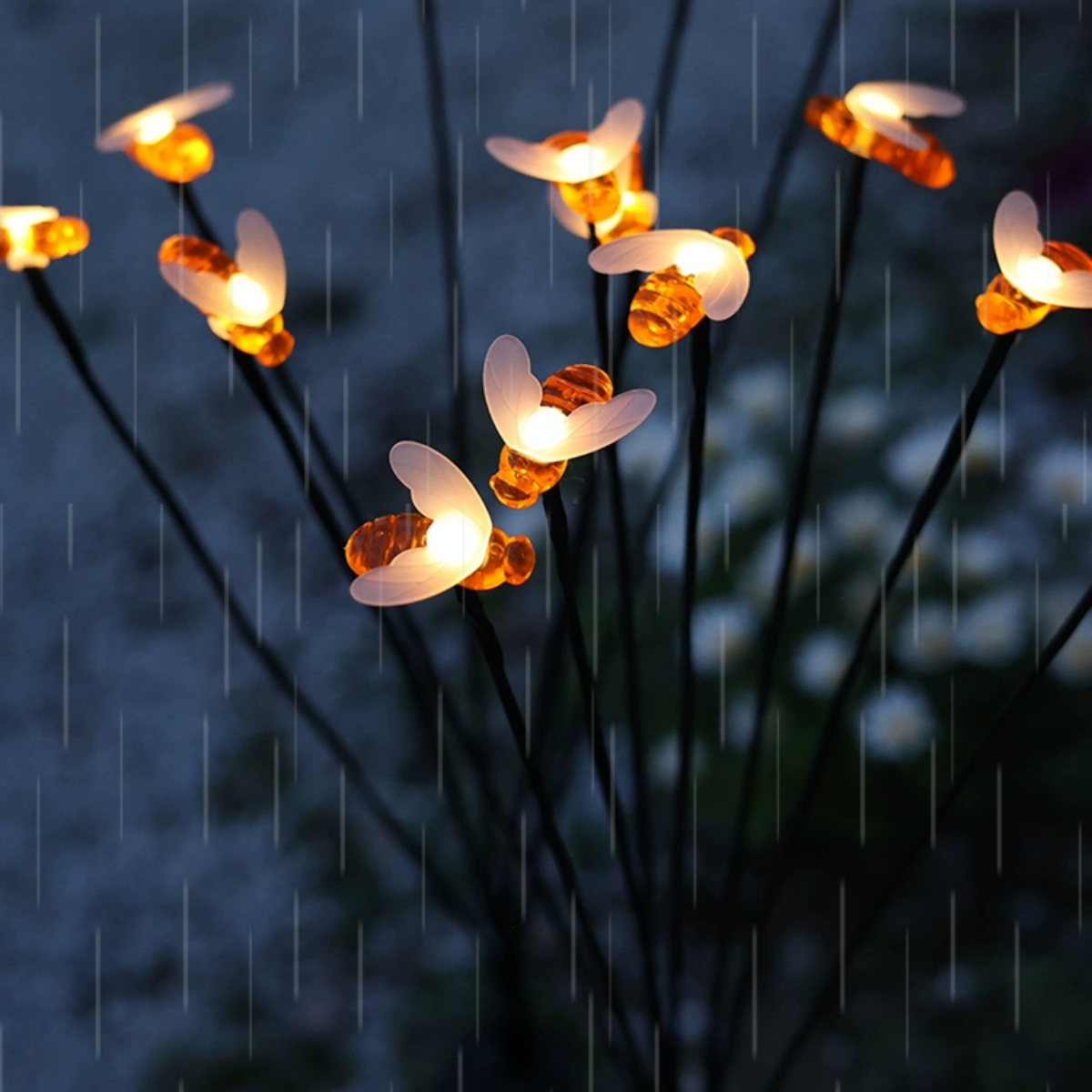 #S9 Solar Garden Bee Lights 6 Bees 2 Pack