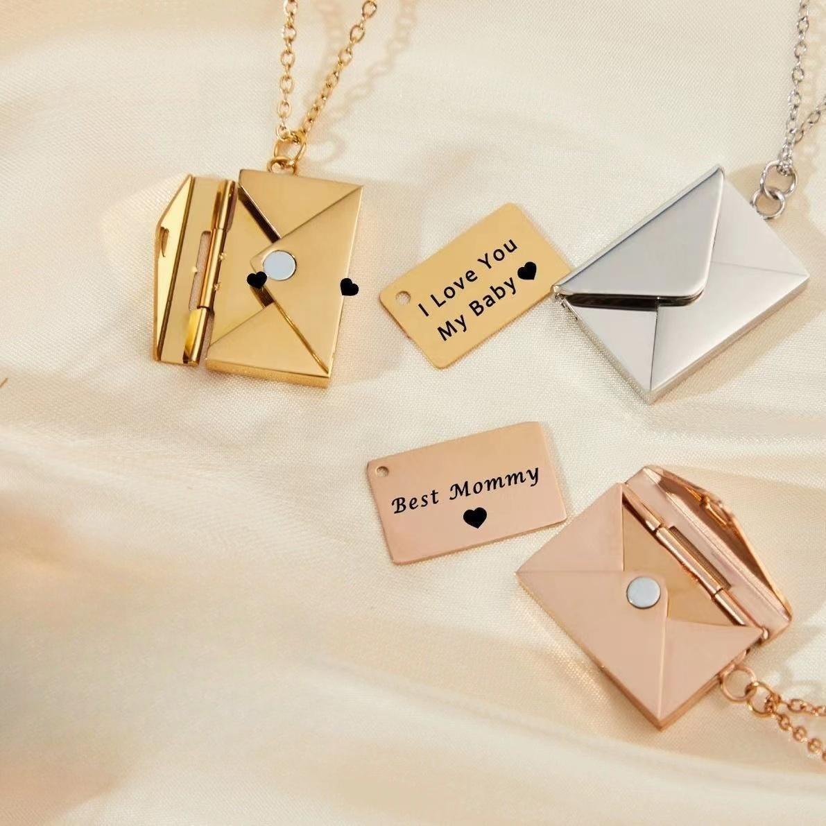 #300 Custom Engraved Love Letter Necklace
